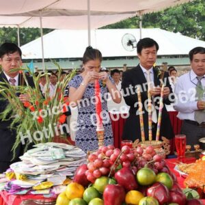 Mâm cúng động thổ